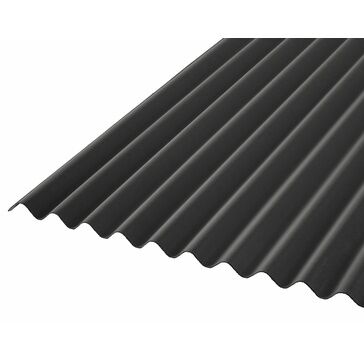 RoofPro Corrugated Bitumen Black Roofing Sheet - 2000mm x 930mm x 2.2mm