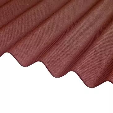 RoofPro Corrugated Bitumen Red Roofing Sheet - 2000mm x 930mm x 2.2mm