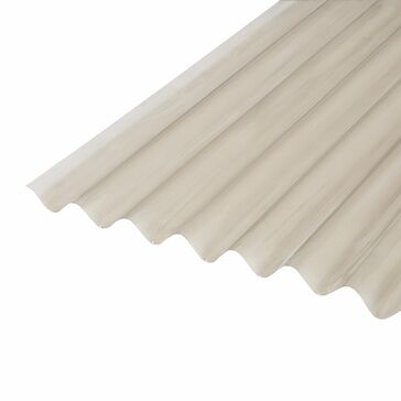 RoofPro PVC Corrugated Bronze Roofing Sheet - 2000mm x 950mm x 0.8mm