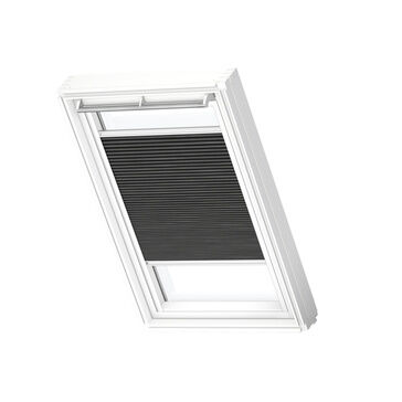 VELUX FHC 1047WL Manual Blackout Energy Pleated Blind 'White Line' - Charcoal