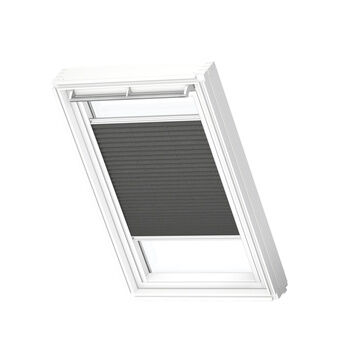 VELUX FHL 1274WL Manual Translucent Pleated Blind 'White Line' - Charcoal