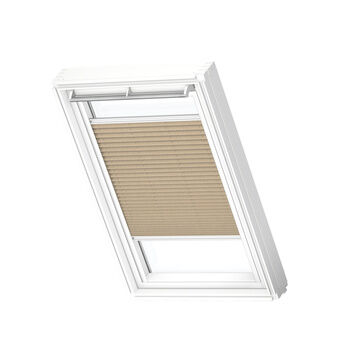 VELUX FHL 1277WL Manual Translucent Pleated Blind 'White Line' - Dusty Sand