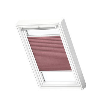 VELUX FHL 1279WL Manual Translucent Pleated Blind 'White Line' - Wine Red