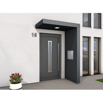 AWMS Skyline BS150 Aluminium Door Canopy (Anthracite Grey)