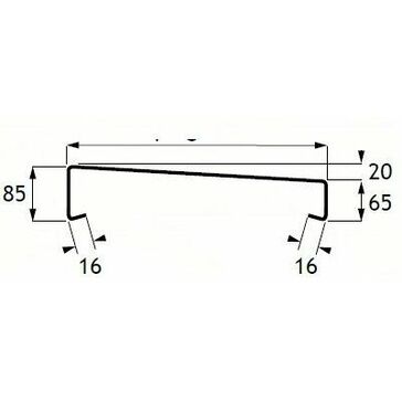 Alumasc Skyline Standard Sloping Coping - 90 Degree Corner (External)