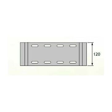 Alumasc Skyline Aluminium Flat Roof Wall Coping Fixing Strap Only