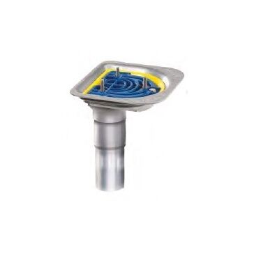 Harmer Aluminium Mini Two-Way Extended Spigot Drain Outlet - 50mm Diameter