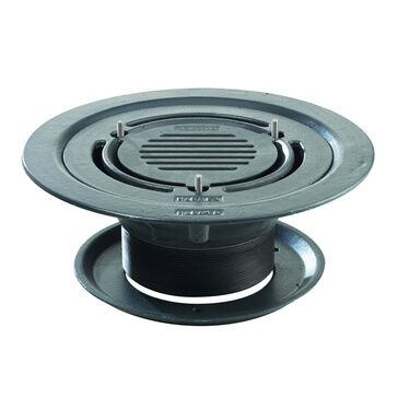 Harmer Large Sump Vertical Threaded Double Flange Outlet (Dome Grating)