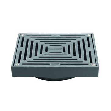 Harmer Large Sump Vertical Threaded Outlet (Square Flat Grating)