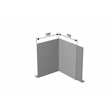 Alumasc Skyline SF1 Aluminium Fascia 90 Deg Internal Angle - 1 Bend