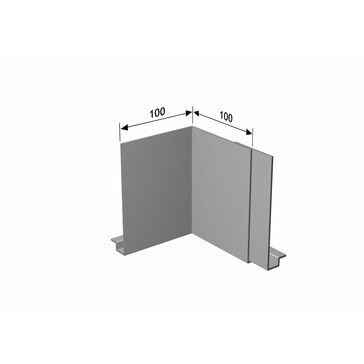 Alumasc Skyline SF3 Aluminium Fascia 90 Deg Internal Angle - 3 Bends