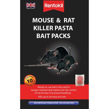 Rentokil Mouse & Rat Killer Pasta Bait (Pack of 10)