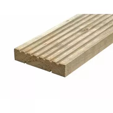 Timber Decking Board Green Treated - 150mm x 35mm x 4.8m