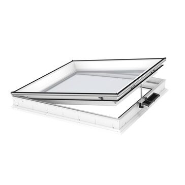 VELUX CVU 150080 0320Q Vented Solar Security Flat Roof Window Base Double Glazed - 150cm x 80cm