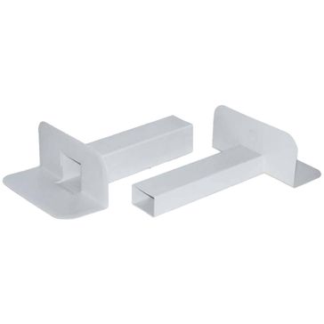 Wallbarn PVC Rectangular Through-Wall Corner Roof Outlet