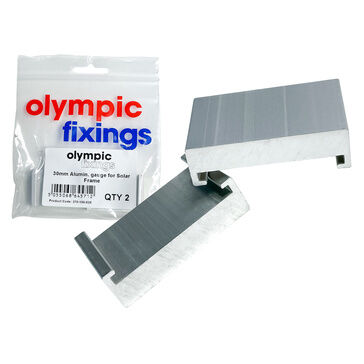 Olympic Fixings Solar Mount Clamp Gauges Aluminium (Pack of 2)
