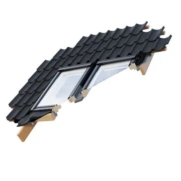 VELUX EKW 4021E Pro+ Profiled Tile Integrated Side-by-Side Flashing Package (Flexible Middle Gutter)