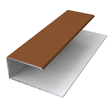 Freefoam Fortex Natura V-Groove Cladding 'J' Edge Trim - 3m