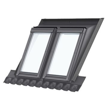 VELUX GPU SA0W21101 White Maintenance-Free Top Hung Duo Mini Dormer