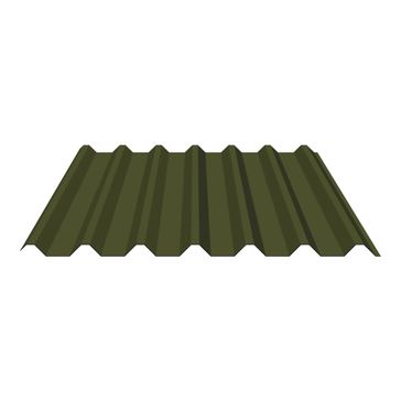 Polyester Paint Coated Steel Box Profile Roofing Sheet (34/1000) - Cut to Length