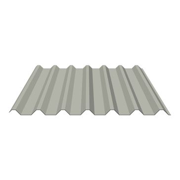 PVC Plastisol Coated Steel Box Profile Roofing Sheet (34/1000) - Cut to Length