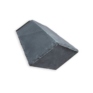 Mayan Natural Slate Block end Ridge – Slate Dry RealRidge - Graphite