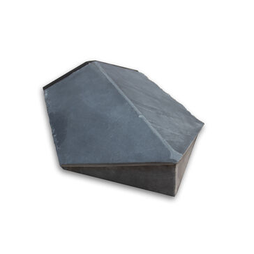 Mayan Natural Slate Hip End Ridge – Slate Dry RealRidge - Graphite