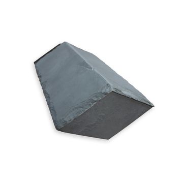 Mayan Natural Slate Block end Ridge – Slate Dry RealRidge - Grey Green
