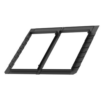 VELUX EBL MK08 2022BA Twin Slate Flashing for GGL/U-GPL/U GIL/U 18mm Gap (Includes BDX Insulation Collar) - 78cm x 140cm