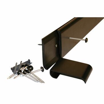 RubbaTrim Gutter Trim + Clips and Fixings - 2500mm (Anthracite Grey)