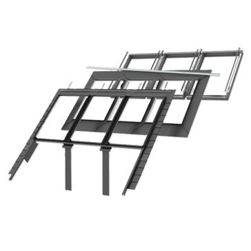 VELUX EFN MK06 2032E Slate Flashing, Triple Install, Recessed, VFE/VIU, 100mm Gap, +BDX, 78cm x 118cm