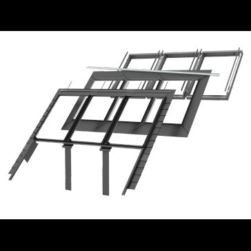 VELUX EFN MK08 2032E Slate Flashing, Triple Install, Recessed, VFE/VIU, 100mm Gap, +BDX, 78cm x 140cm