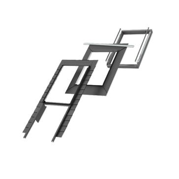 VELUX EFN MK12 2012 Slate Flashing, Recessed, Single Install VFE/VIU, Grey, +BDX, 78cm x 180cm