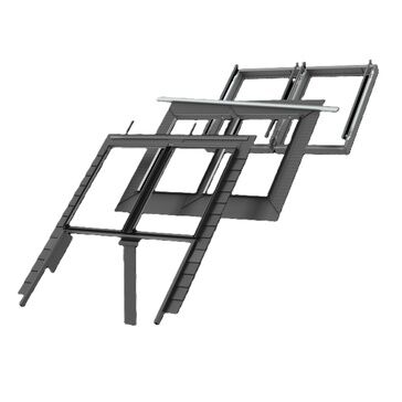 VELUX EFN SK06 2022E Slate Flashing, Twin Install, Recessed, VFE/VIU, 100mm Gap, +BDX, 114cm x 118cm