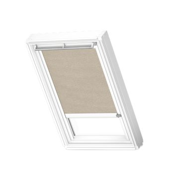 VELUX - Solar Translucent Roller Blind - Natural - White Channels - 114cm x 118cm