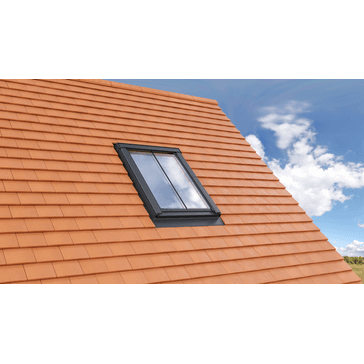 RoofLITE+ TFP Plain Black Vint Tile Flashing Kit