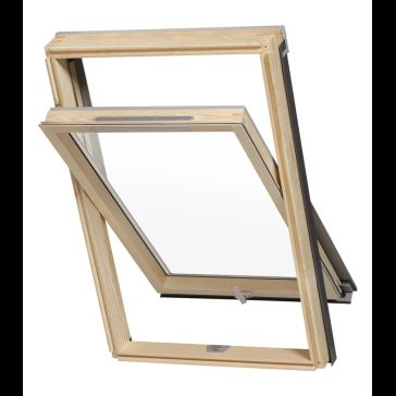 Wooden Double-Glazed RoofLITE+ SOLID VENT Roof Window