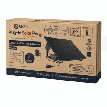 UKSOL Plug-In Solar Pro Kit (with 800W Micro-Inverter) - with Ground Mount