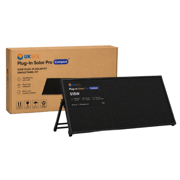 UKSOL Plug-In Solar Pro Compact Kit (with 800W Micro-Inverter) – Hybrid Adjustable Mount