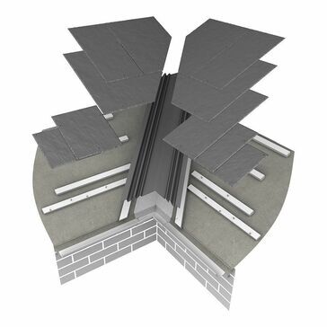 Marley GRP Slate Valley Trough System For Fibre Cement Slates (3m)