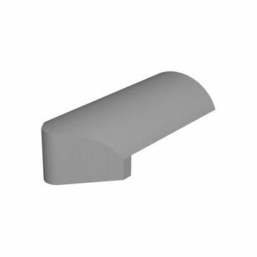 Marley Concrete 457mm Third Round Stop End Hip Tile