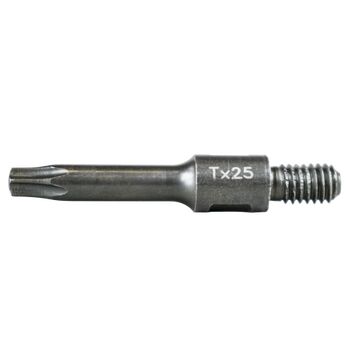 Rawlplug RT-BIT-M6 TX25 Screwdiver bit with M6 thread for use with adapters - Box of 10