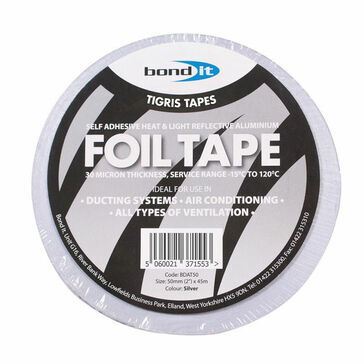 Bond It Aluminium Foil Tape (100mm x 45m) - Box of 12