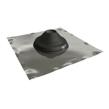 Seldek Aluminium Pitched Roof Pipe Flashing - Black EPDM (110 - 200mm)