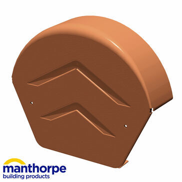 Manthorpe GDV-END-R SmartVerge PVCu Round Ridge End Caps - Pack of 20