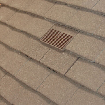 Manthorpe GTV-PT-GRAN Granulated Plain Tile Roof Vent - Antique Brown