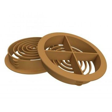 Manthorpe G700 70mm Round Push-Fit Soffit Vents - Pack of 50