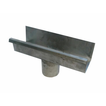 Stainless Gutta Stainless Standard Box Running Outlet  with spigot fitted- 90mm x 65mm x 300mm