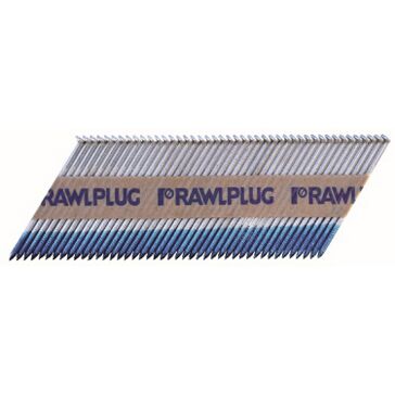 Rawlplug 2.8 x 63mm Galvanised Ring Shank Nails & Fuel Pack (3300 + 3 Fuel Cells)