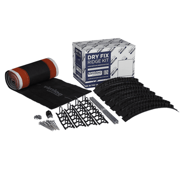 Timloc 6m Roll Out Ventilated Dry Fix Ridge System (Black)